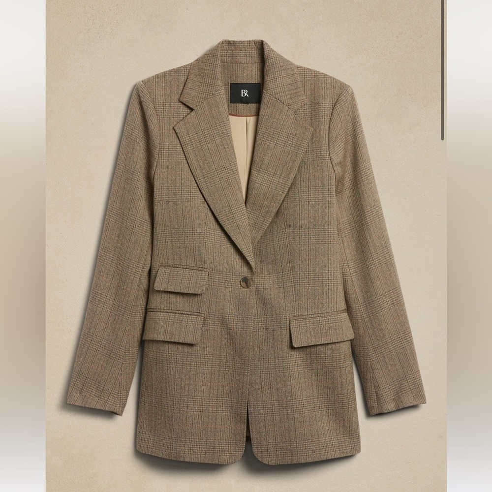 Banana Republic Sculpted Wool Blazer